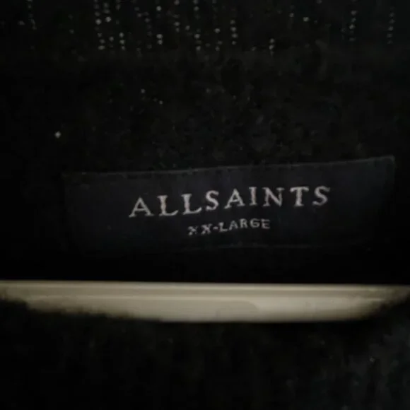ALLSAINTS Scripture Crewneck (Black) XXL